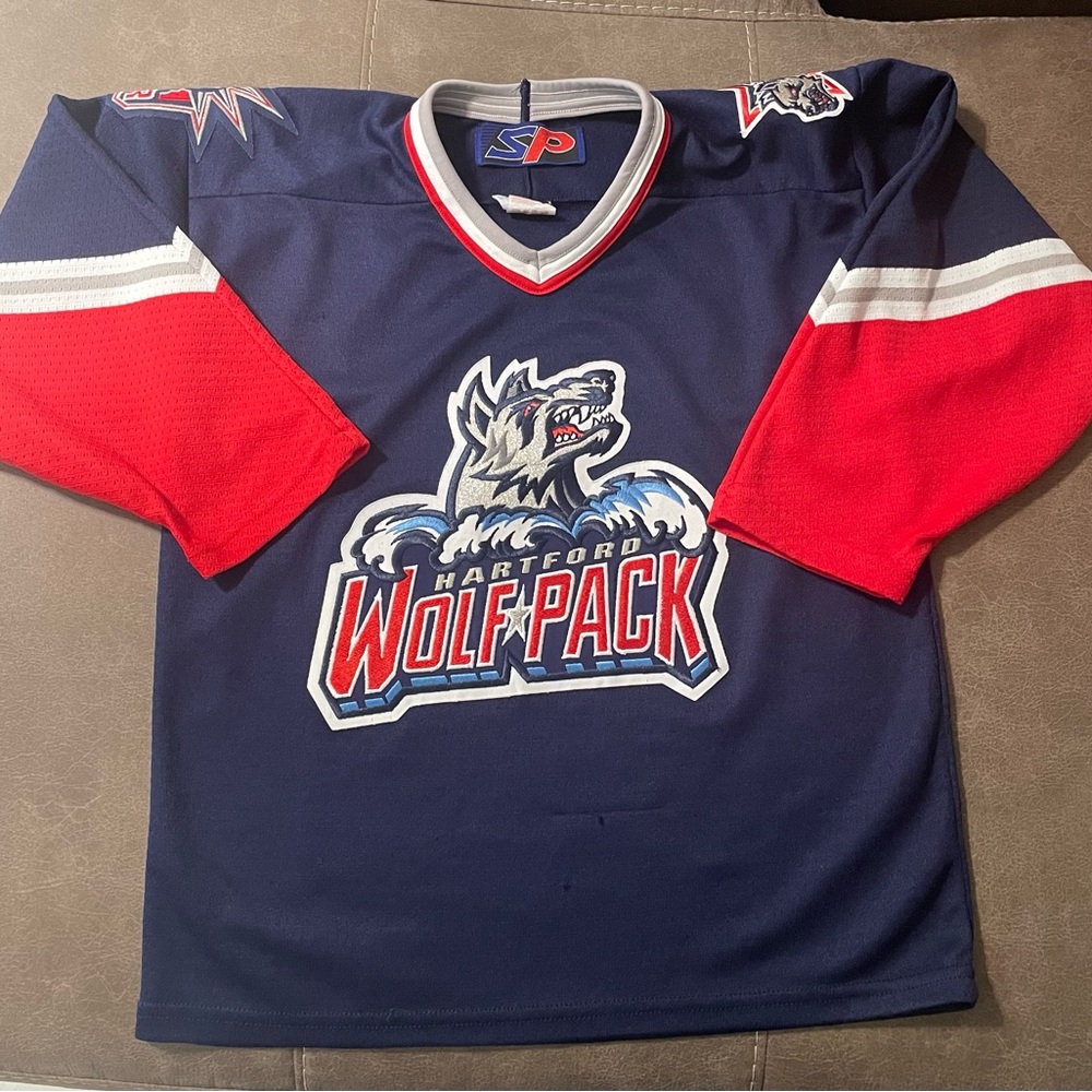 Hartford Wolf Pack Vintage AHL Boys Kids Youth L/XL SP
